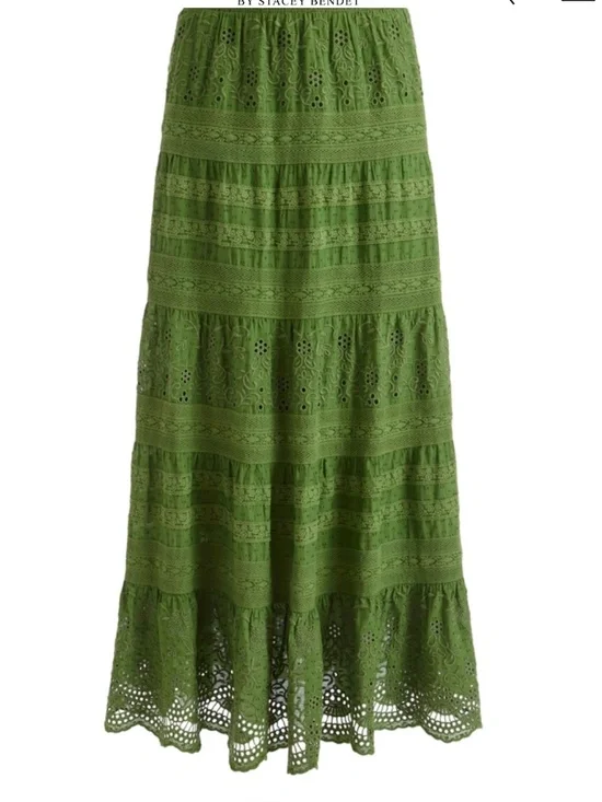 Alice + Olivia Tiered Maxi Skirt, 10, NWT - Picture 2 of 10